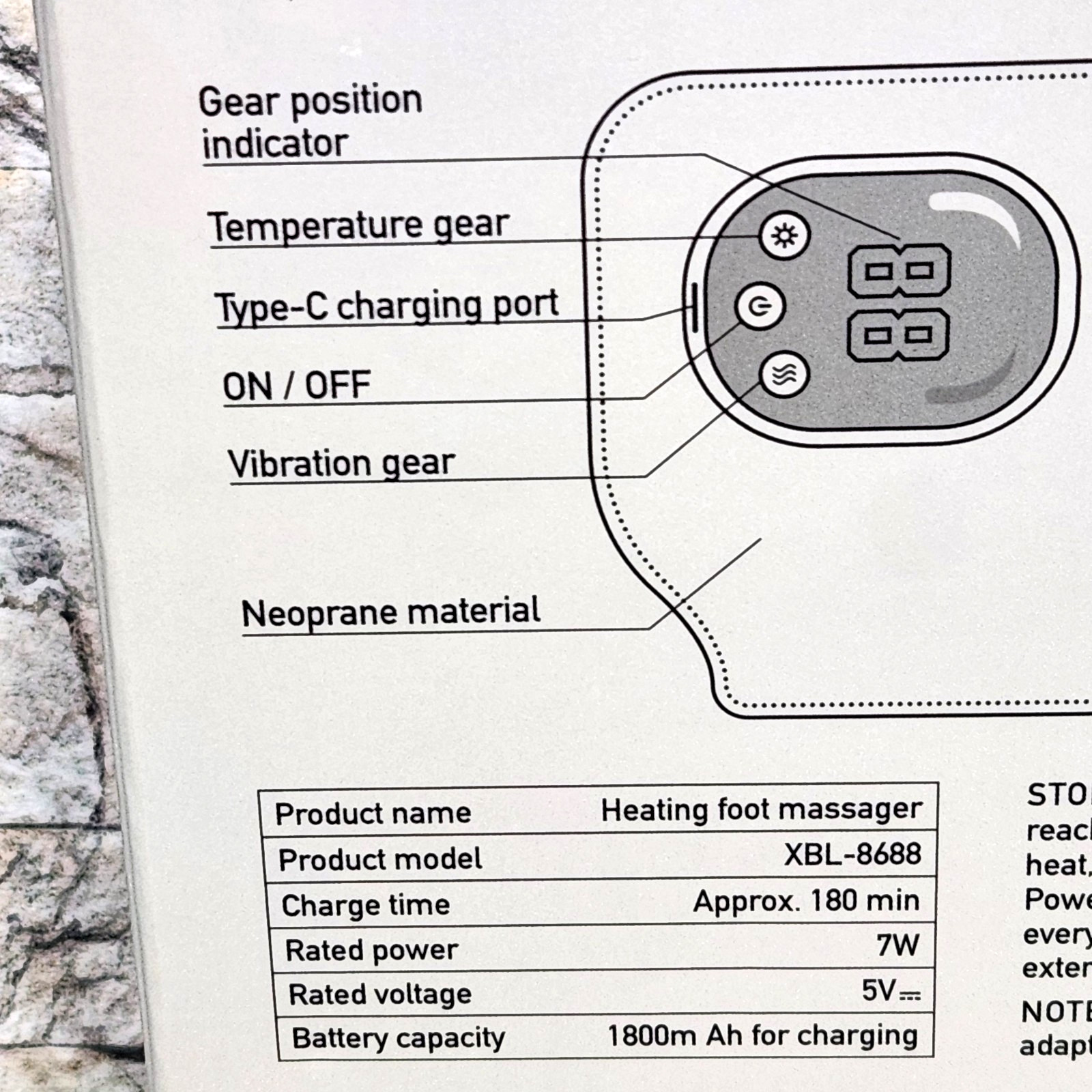EMSense Pulsating Heating Foot Massager XBL-868 *Relaxing Nerve Neuropathy *New