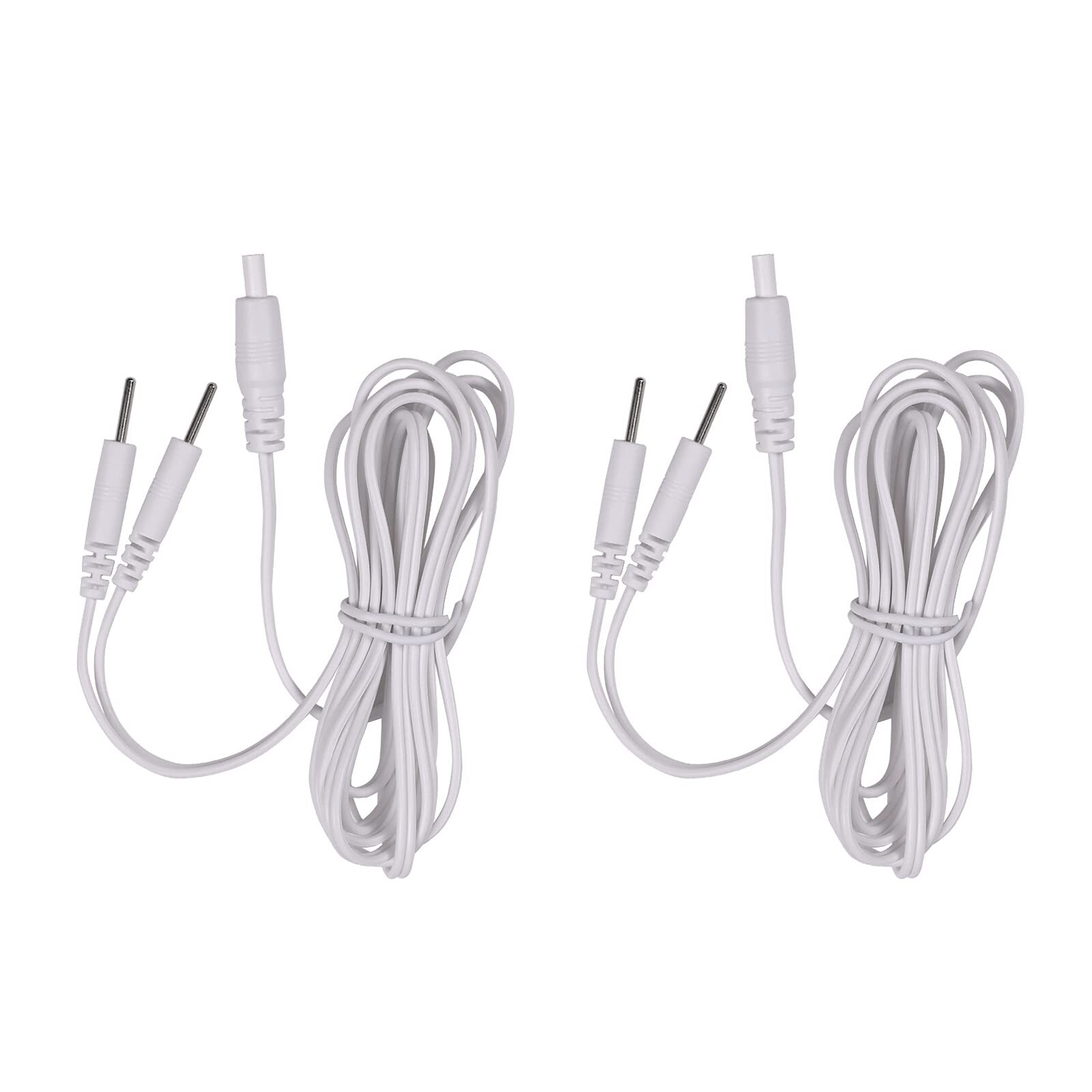2 Count TENS Wires Pin Electrode Wires for TENS Unit Electrodes Cords Lead Wires