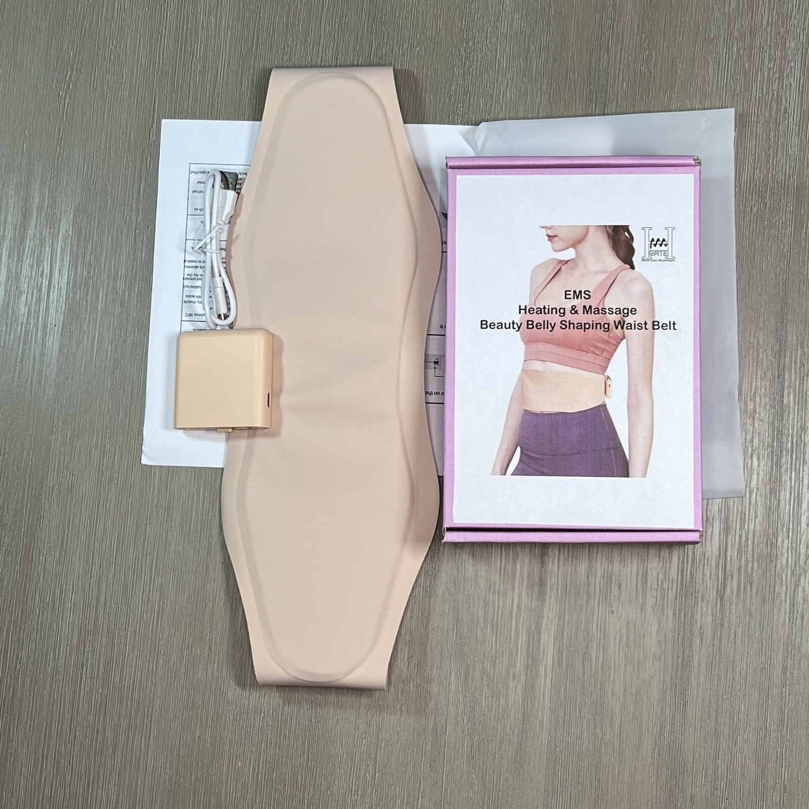 Cordless Abdominal Slimming, Heat, and Massage Belt