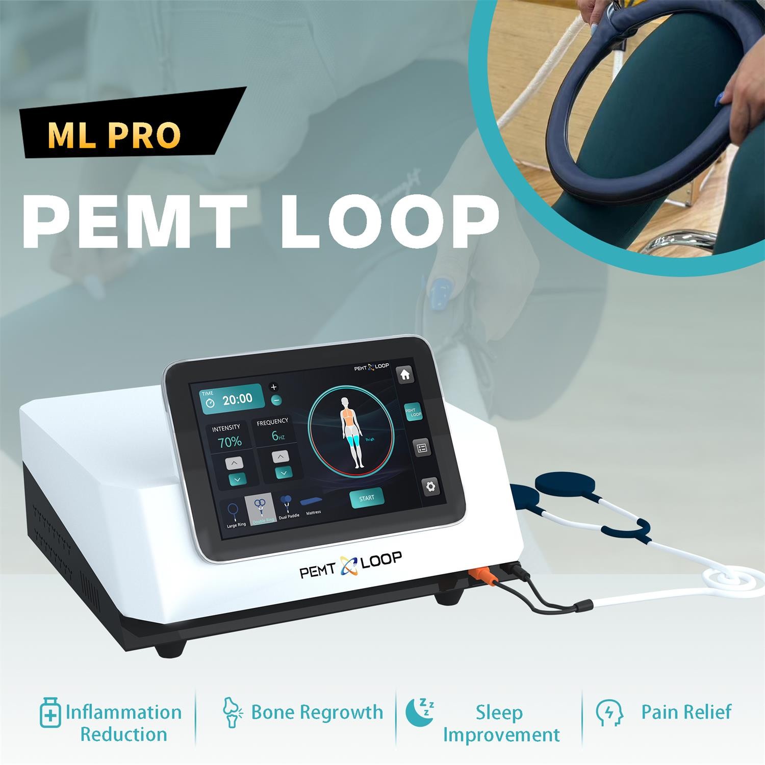 PMST Loop EMTT PEMF Machine Magnetic Physio Therapy Pain Relief Horse Vet Device