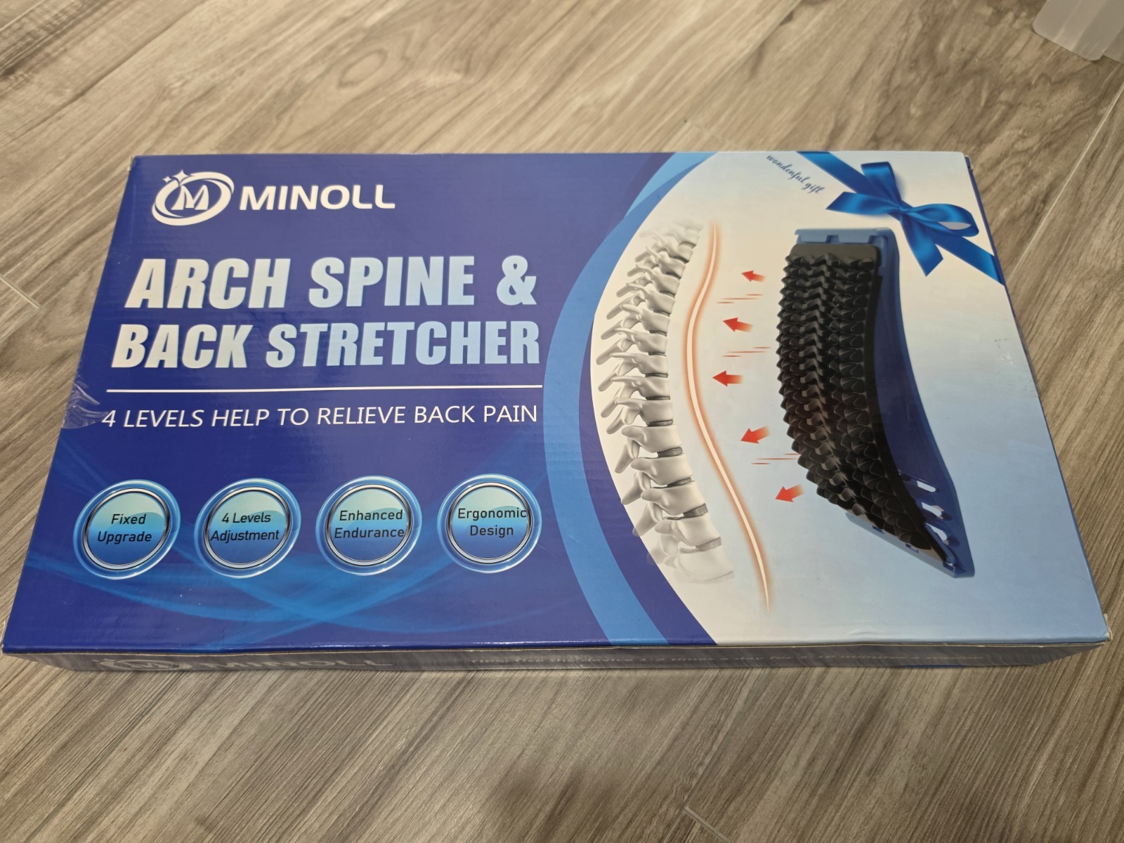 Back Stretcher for Lower Back Pain Relief Back Cracking Device4 Levels