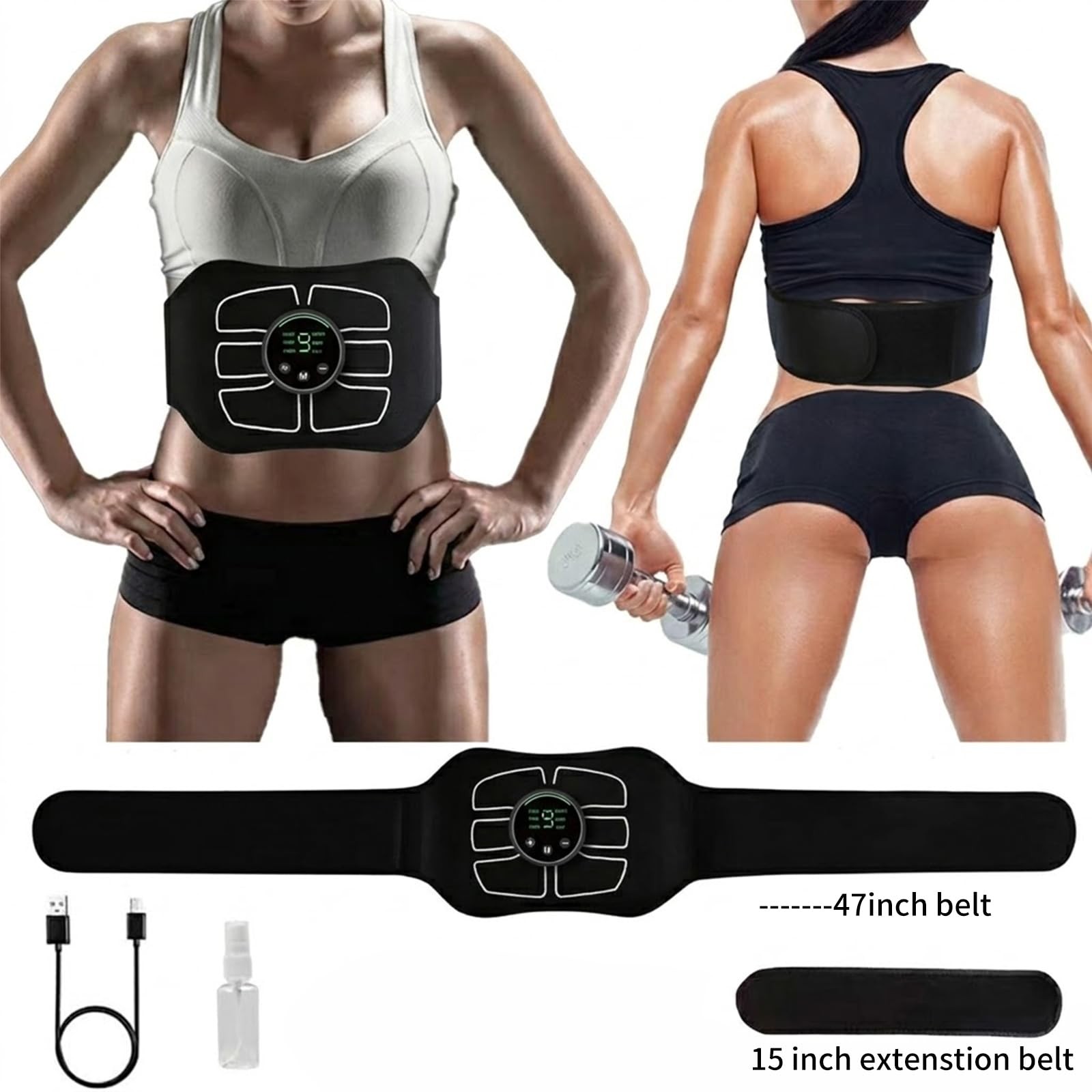 ABS Stimulator Abdominal, MHD TENS EMS Muscle Stimulator for Muscle Conditioning
