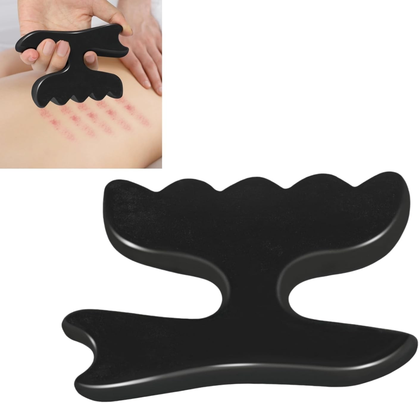 Gua Sha Massage Tool for Body, Natural Bian Stone Scraping Massager,…
