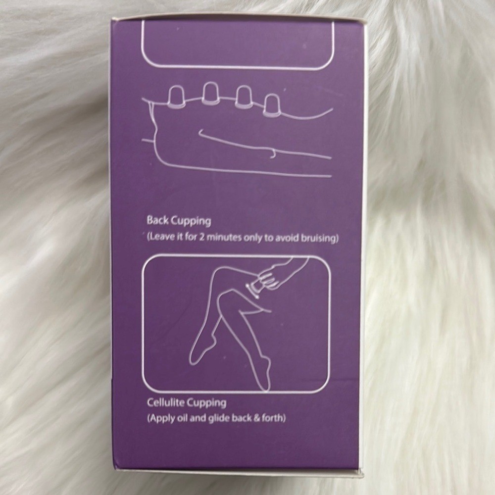 Lindo Silicone Cupping Massager Purple Theracup Cellulite Deep Tissue Therapy