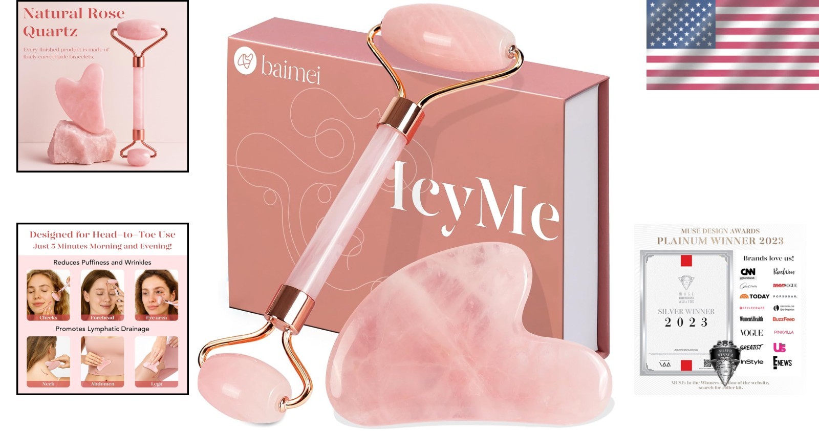 Cooling Jade Roller & Gua Sha Set – Effortless Skin Firming for All Skin Types