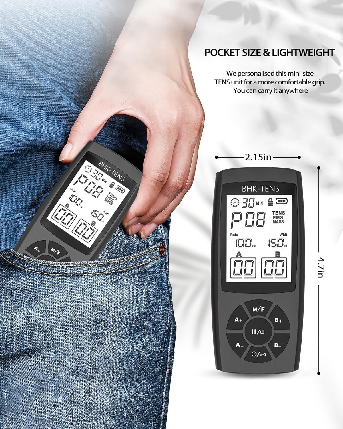 Pain Relief Electrotherapy Machine Muscle Stimulater Electric Therapy Shock Tens