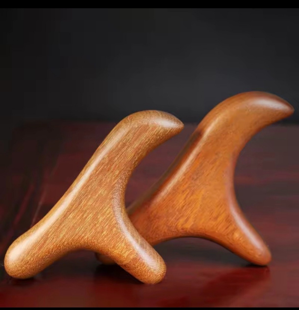 Sandalwood Gua Sha Massage Tool Neck Foot Trigger Point Therapy Stick.