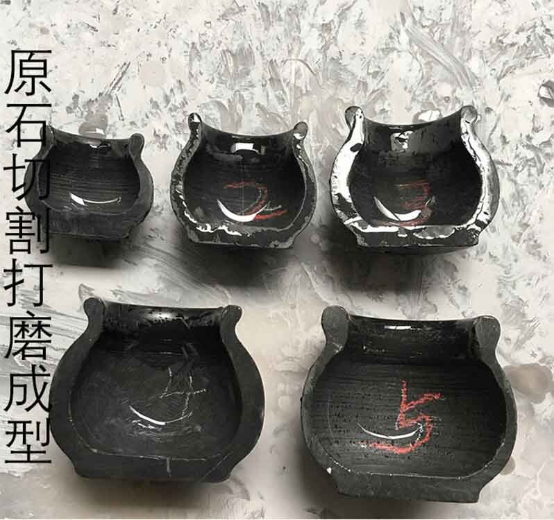 Cupping Face Back Waist Full Body Vacuum Si Bin Bian Stone Cups 砭石拔罐3个 原石切割打磨