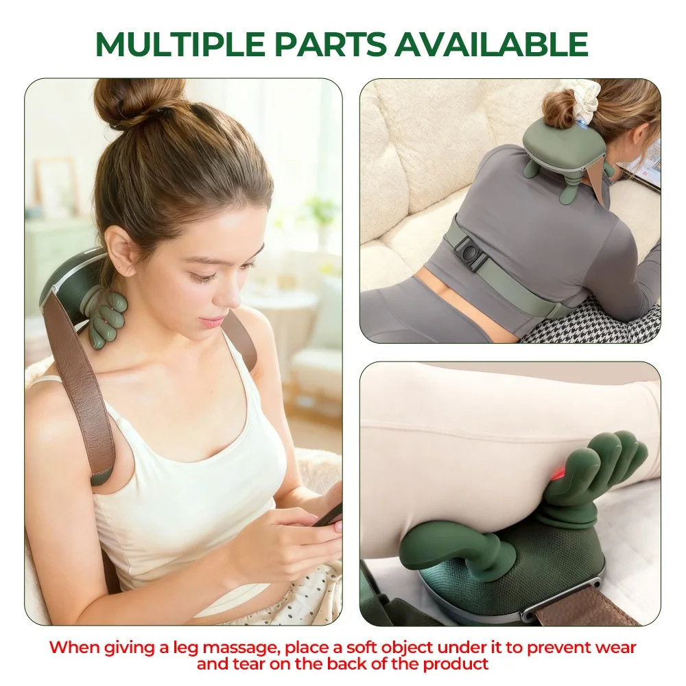 Bionic Finger Neck Shoulder Massager Wireless Shoulder Back Leg Kneading Massage