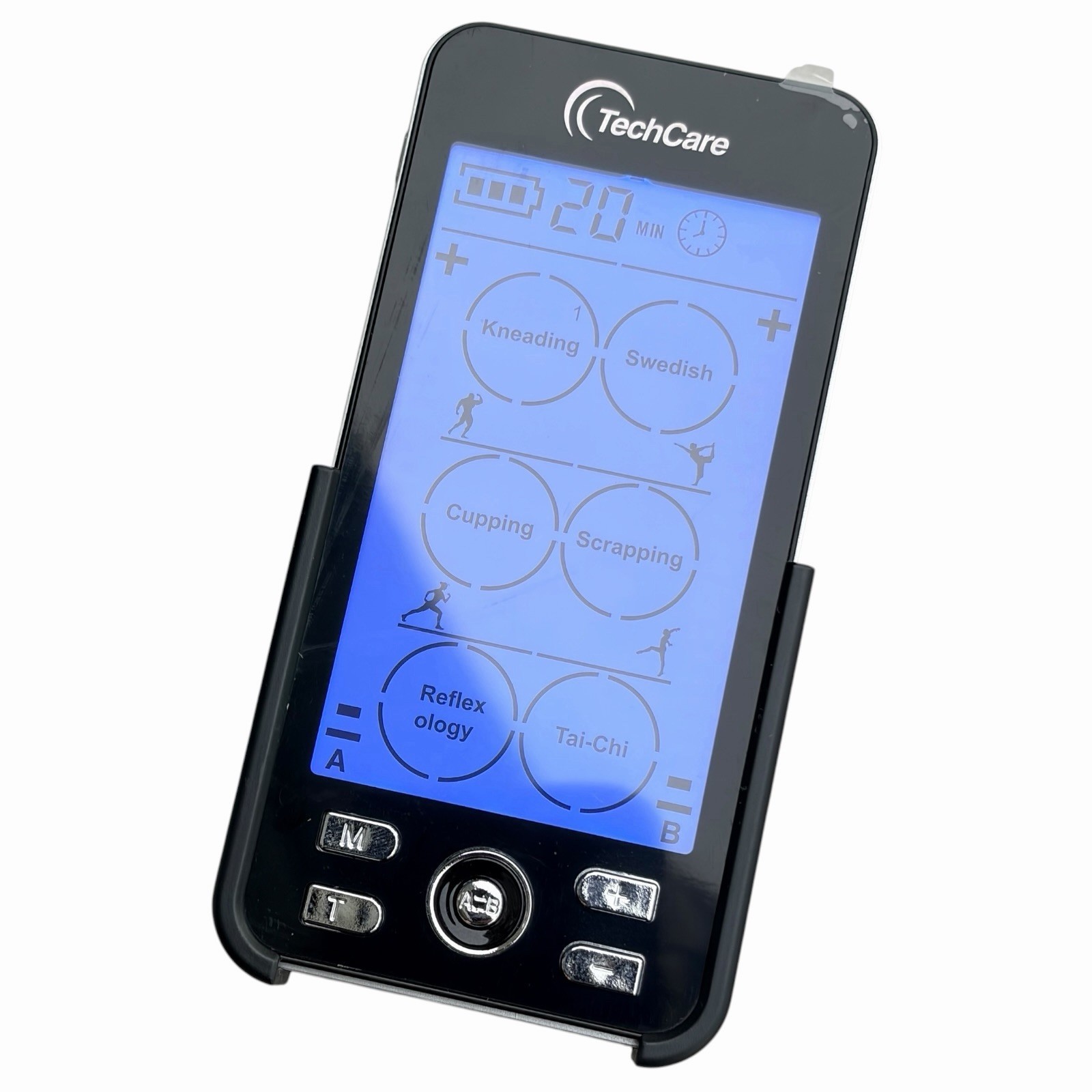 Tens Unit Muscle Stimulator 24 Modes Dual Channel Combo Set Slippers + Belt