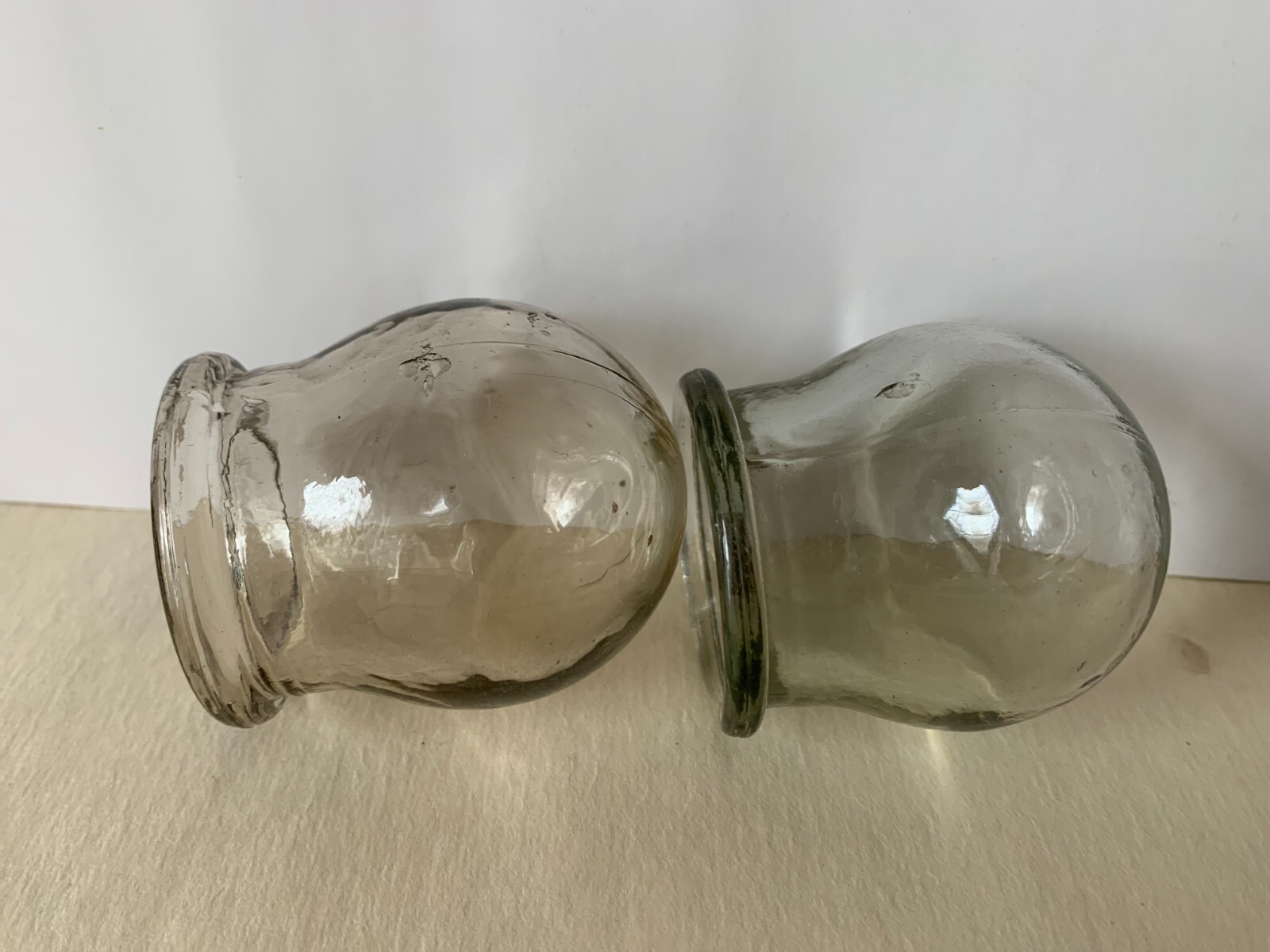 Jars for massage, Soviet glass jars 10 pcs. Vintage USSR