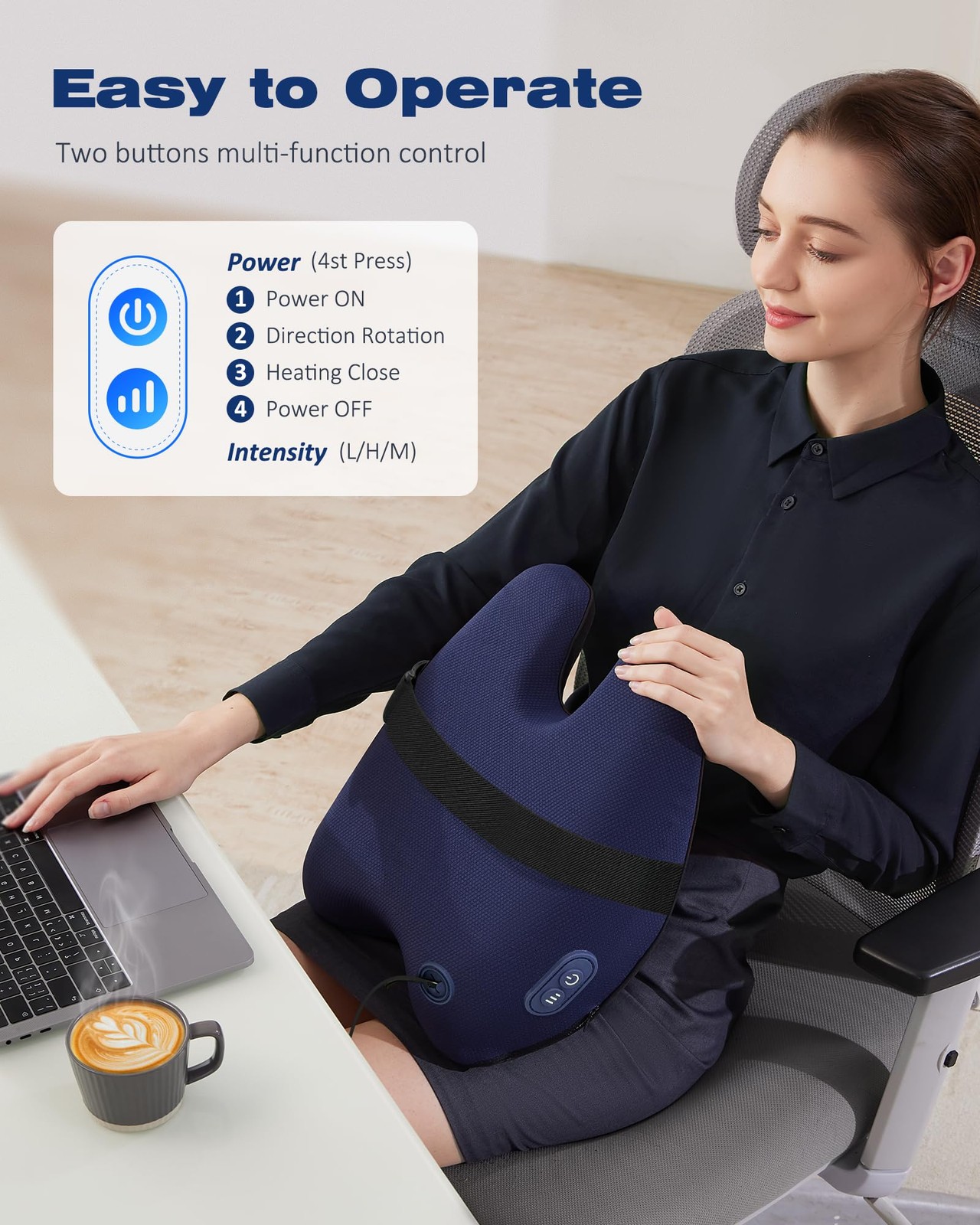 Shiatsu Neck and Back Massager with Heat, Neck and Shoulder Massagers, Deep T…