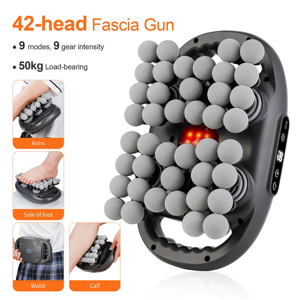 Massage Gun 42 Heads High Frequency Muscle Massager for Back Neck Shoulder Body