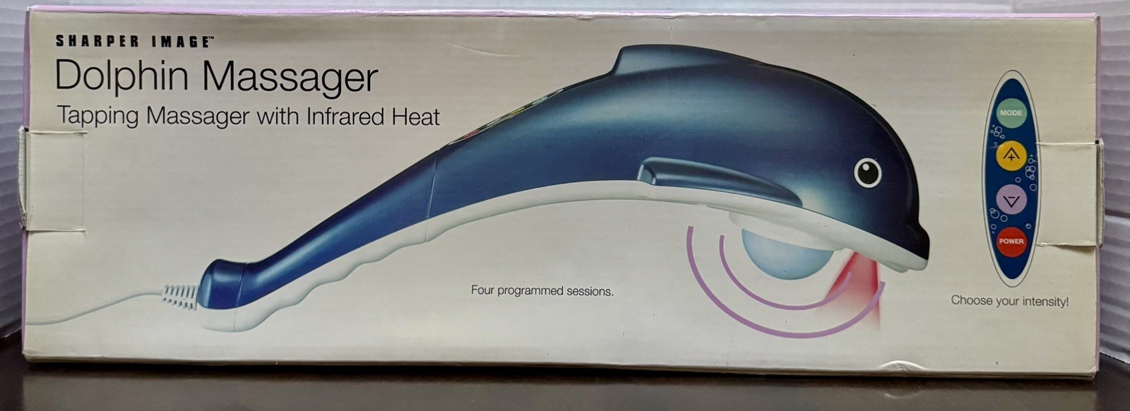 Sharper Image Dolphin Massager Tapping Massager with Infrared Head YT300