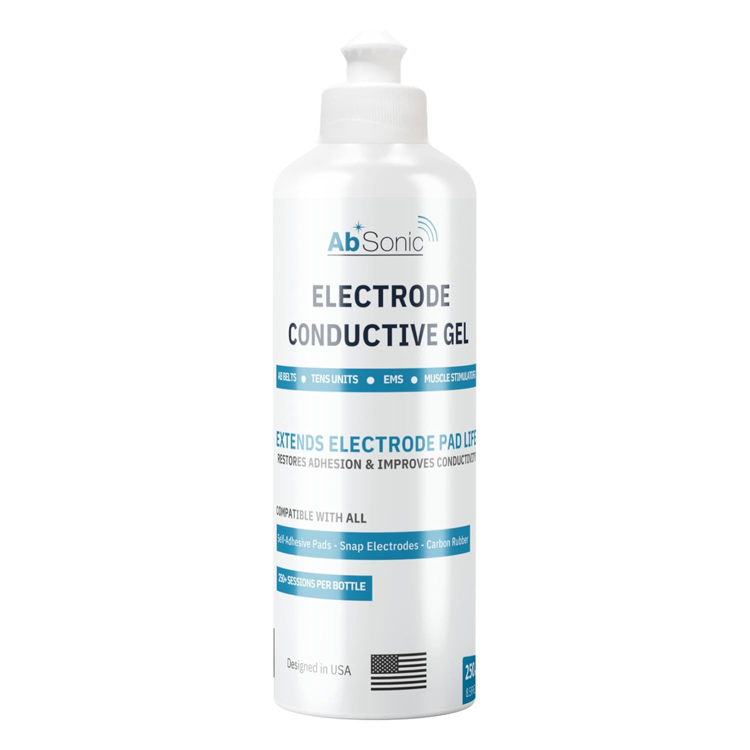 Electrode Gel for TENS Unit Pads – Conductive Gel for EMS, Muscle Stimulators &