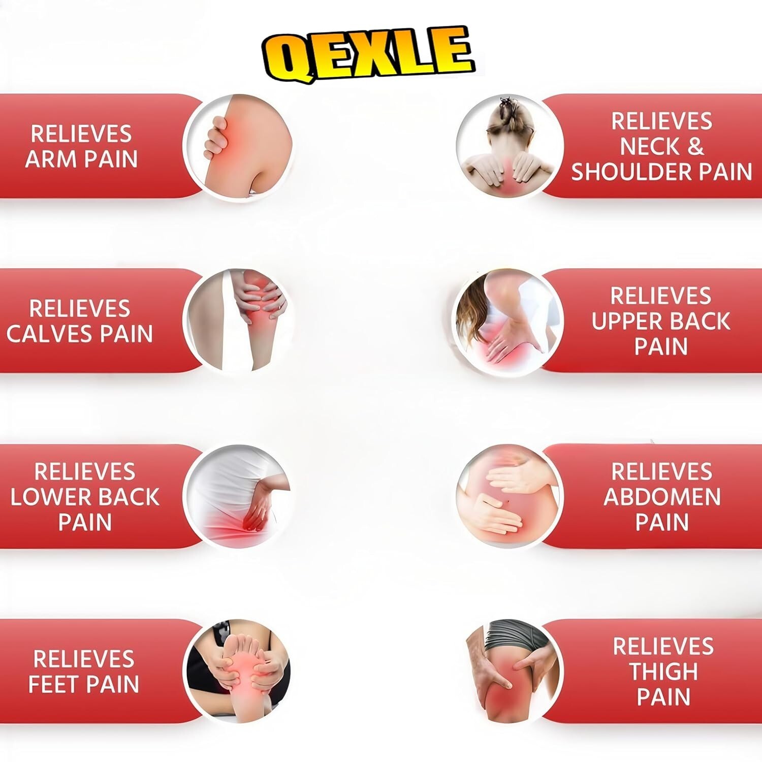 QEXLE Powerful Double Top Speed Floating Action for Full Body Massager Sky Blue
