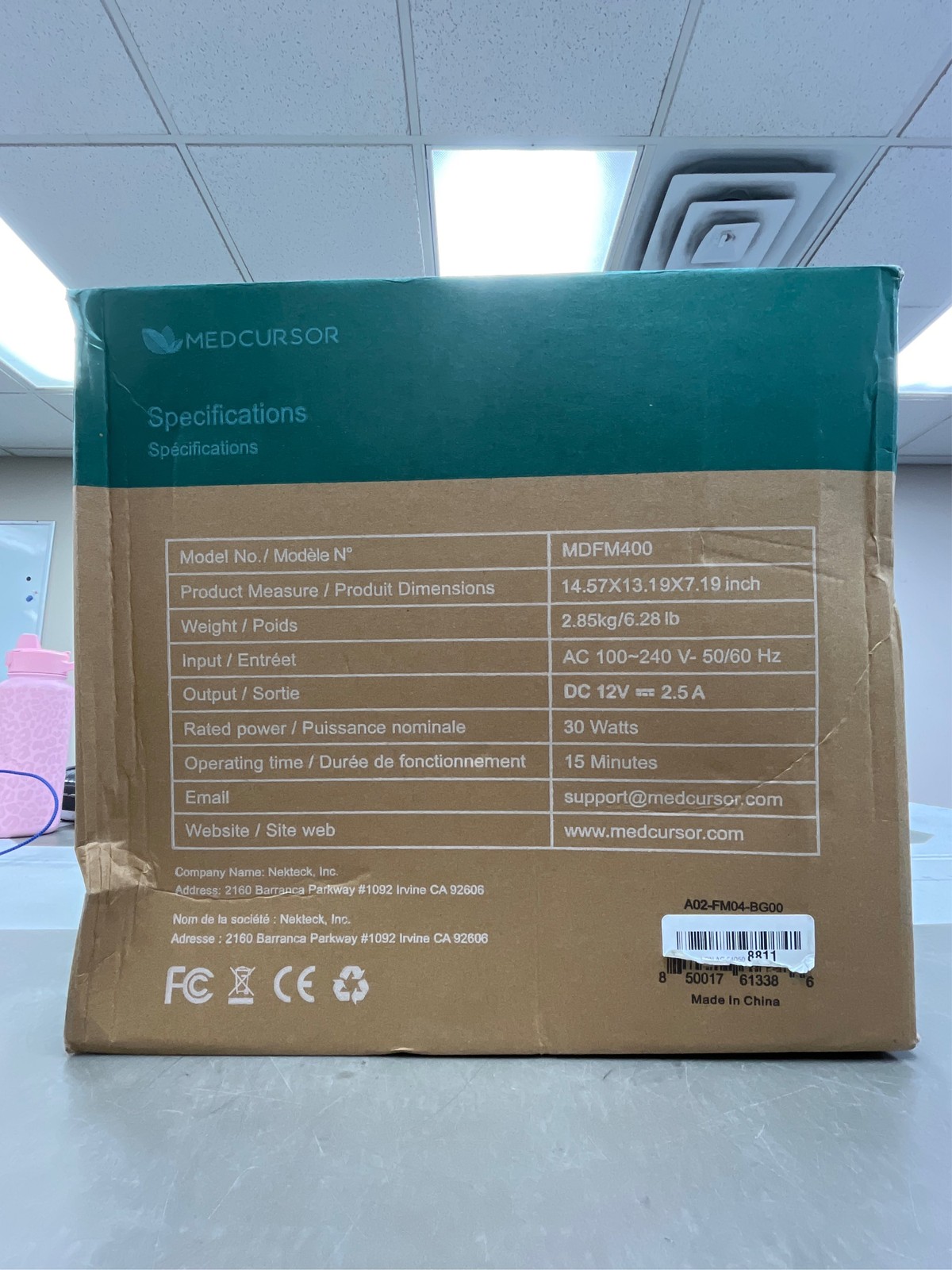 Medcursor Shiatsu Foot Massager with Heat, FSA HSA Eligible, Shiatsu Deep Kneadi