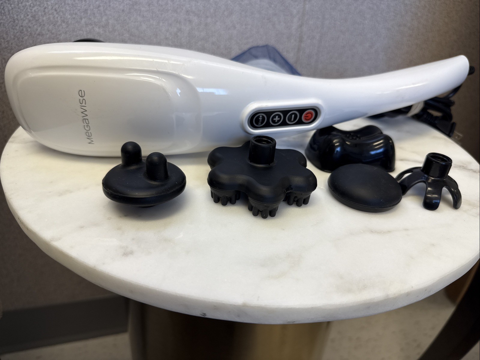 MEGAWISE Handheld Back Massager | Deep Tissue Percussion Massage for Back, Neck,