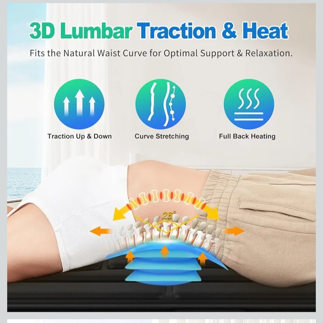 Full Body Massage Mat with Heat, Vibration Massage Mattress Pad with Lumbar…