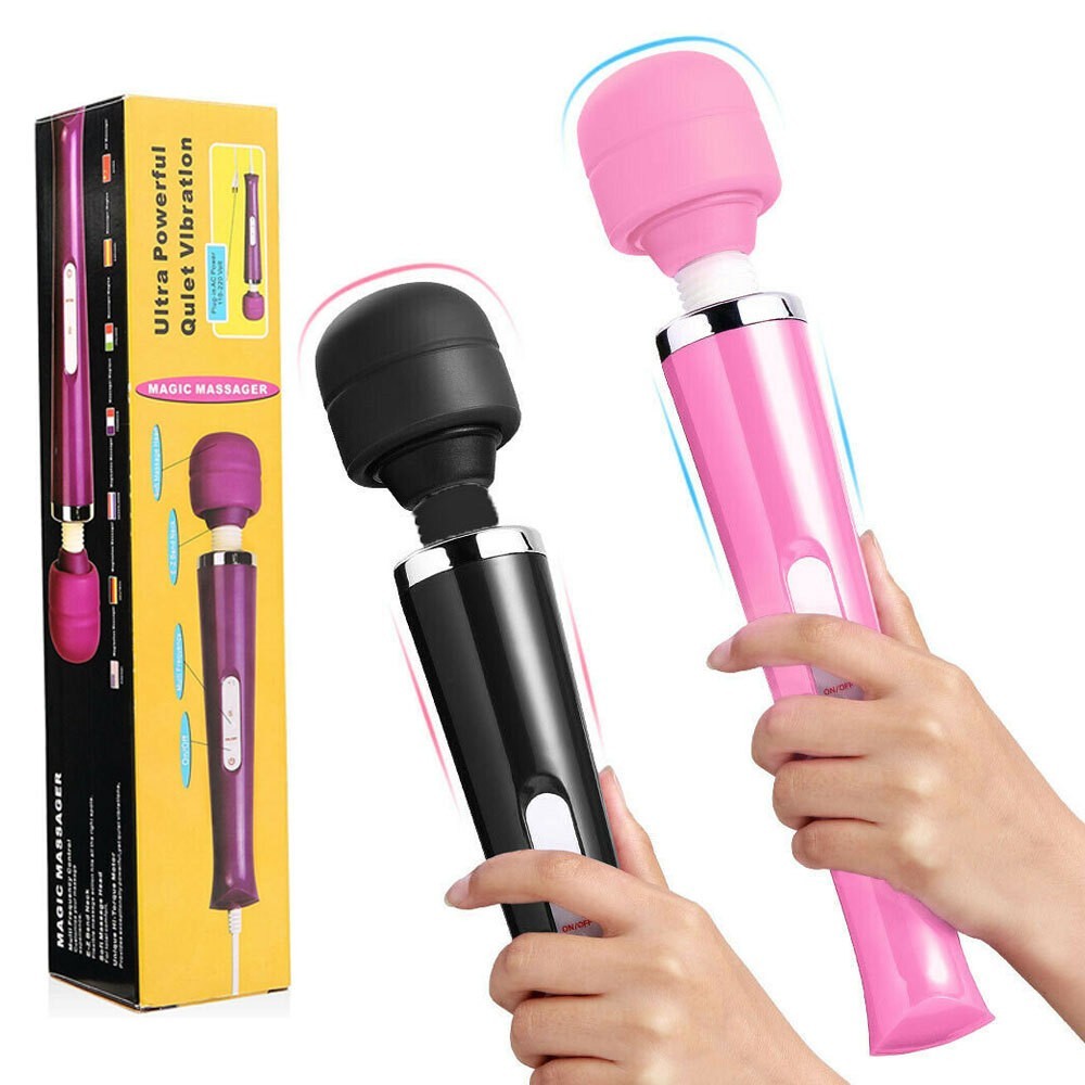 Handheld Massager 20 Speed Wand Vibrating Massage Magic Full Body Therapy