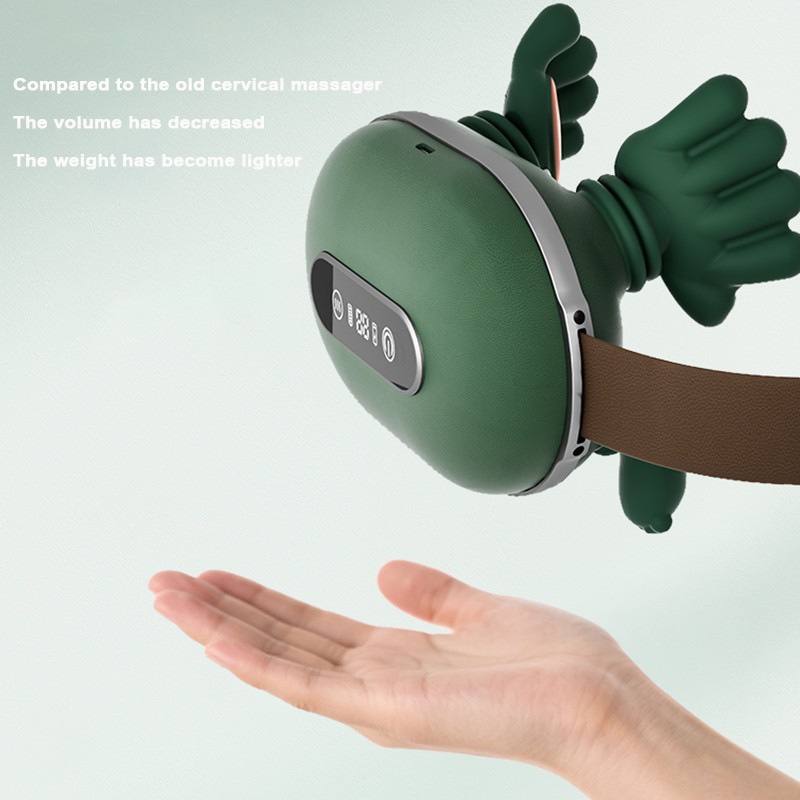 Brushless motor liquid display biomimetic massage neck massager with 3 levels of