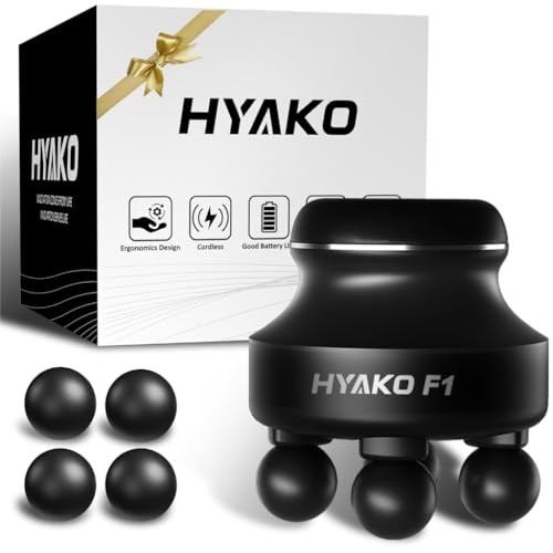 4 Head Deep Tissue Massager HYAKO F1 Orbital Body Tool