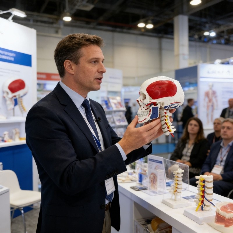 Strong PVC Cranial Model Featuring Jaw Movement For Hands On Education