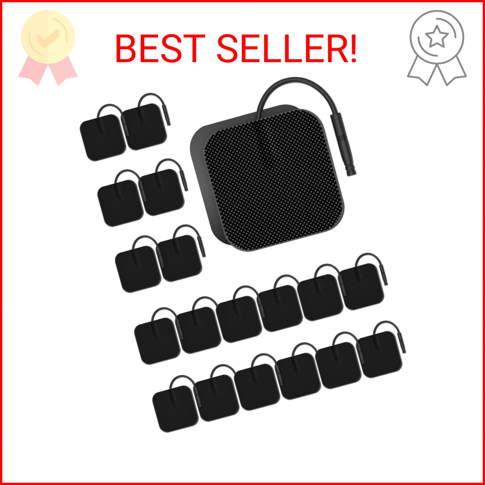 20Pack TENS Unit Electrode Pads with Reusable Self-Adhesive Performance, BHK-TEN