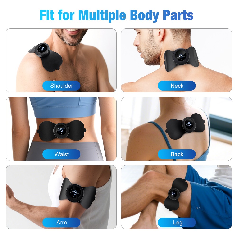 Heating Pulse Muscle Stimulator Cervical Massage Patch for Back Neck Pain Relief