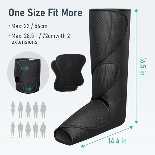Leg Massager with Heat and Air Compression,Foot and Calf Massager for