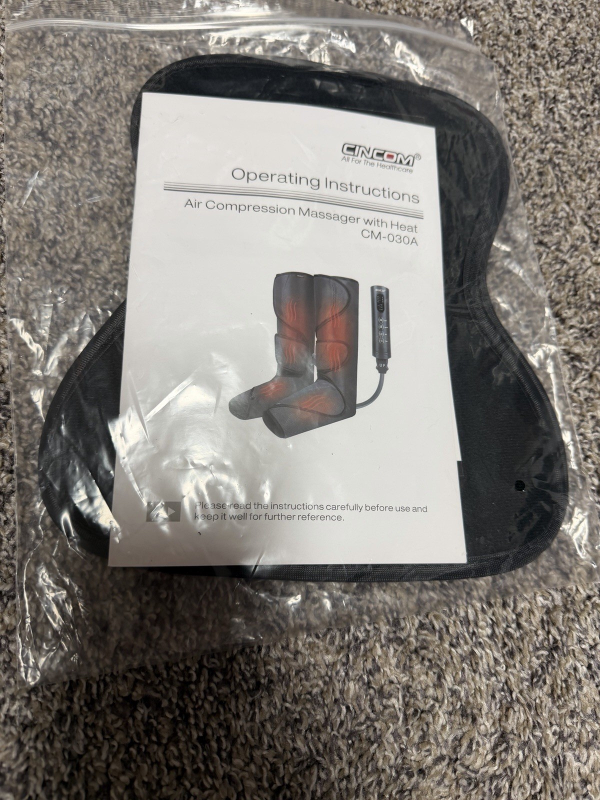 CINCOM Leg Massager with Heat for Circulation and Pain Relief CM-030A