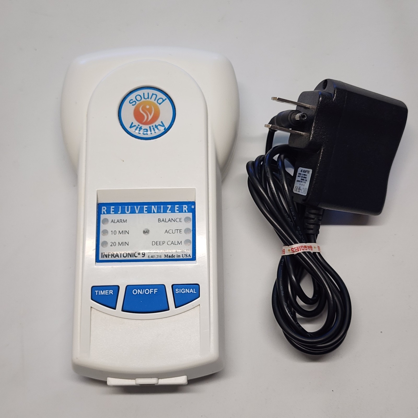 Sound Vitality Rejuvenizer Infratonic 9 Pain Management Parts Only Bad Battery