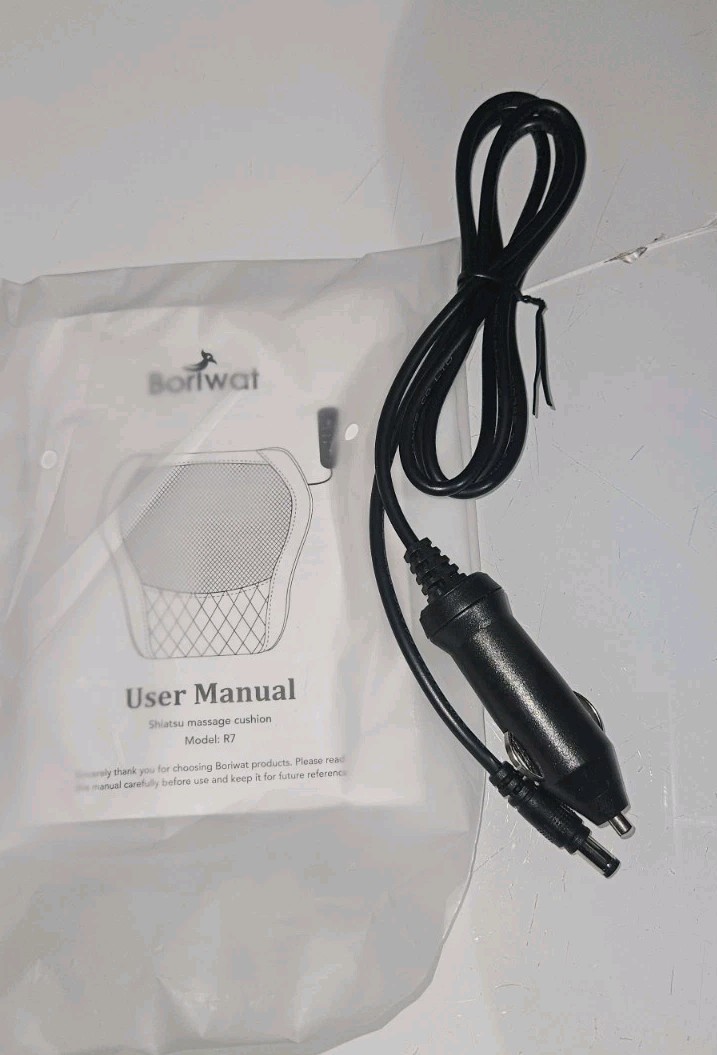 Boriwat Shiatsu Massage cushion with heat. Model: R7 Has 2 Plugs