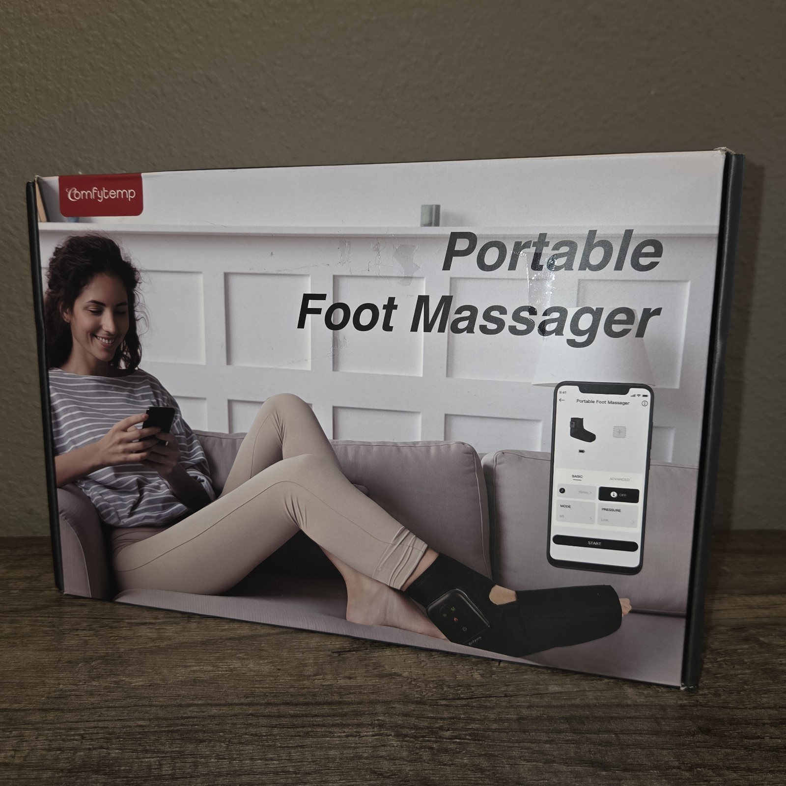 New ComfyTemp Portable Cordless Rechargeable Foot Massager Model K1007 Single