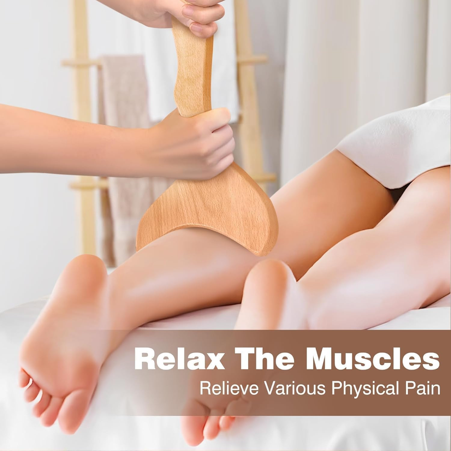 12-In-1 Wood Therapy Massage Tools Lymphatic Drainage Massager Wooden M