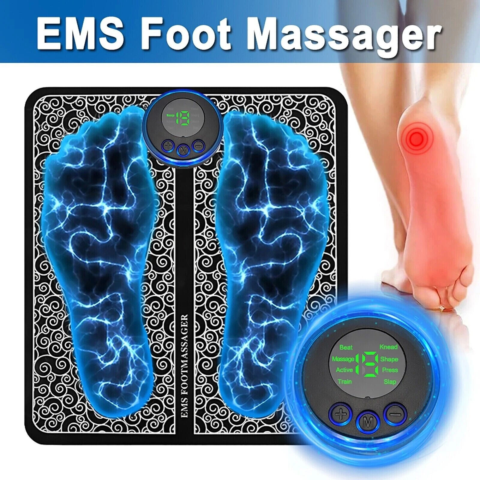 NEW 2026 EMS Foot Massager Nooro Neuropathy Feet for Circulation and Pain Relief