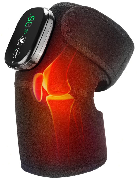Masajeador de rodilla con calor y vibración para alivio de dolor articular,Nuevo
