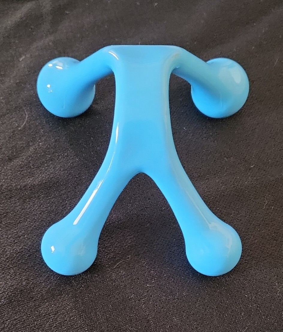 Four Point Handheld Massager Lightweight Blue Plastic Unbranded