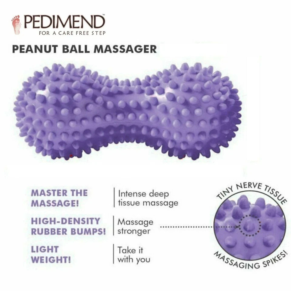 Peanut Yoga Massage Ball Spiky Therapy Roller Reflexology Trigger Point Tool