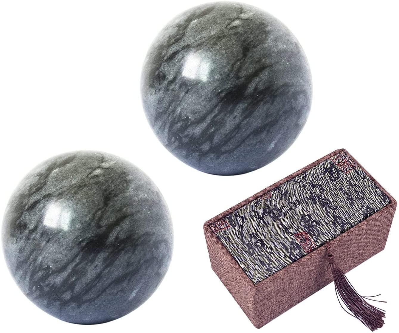 Yepmlrt Dark Gray Baoding Ball, Chinese Health Sports Massage Ball, Used for …
