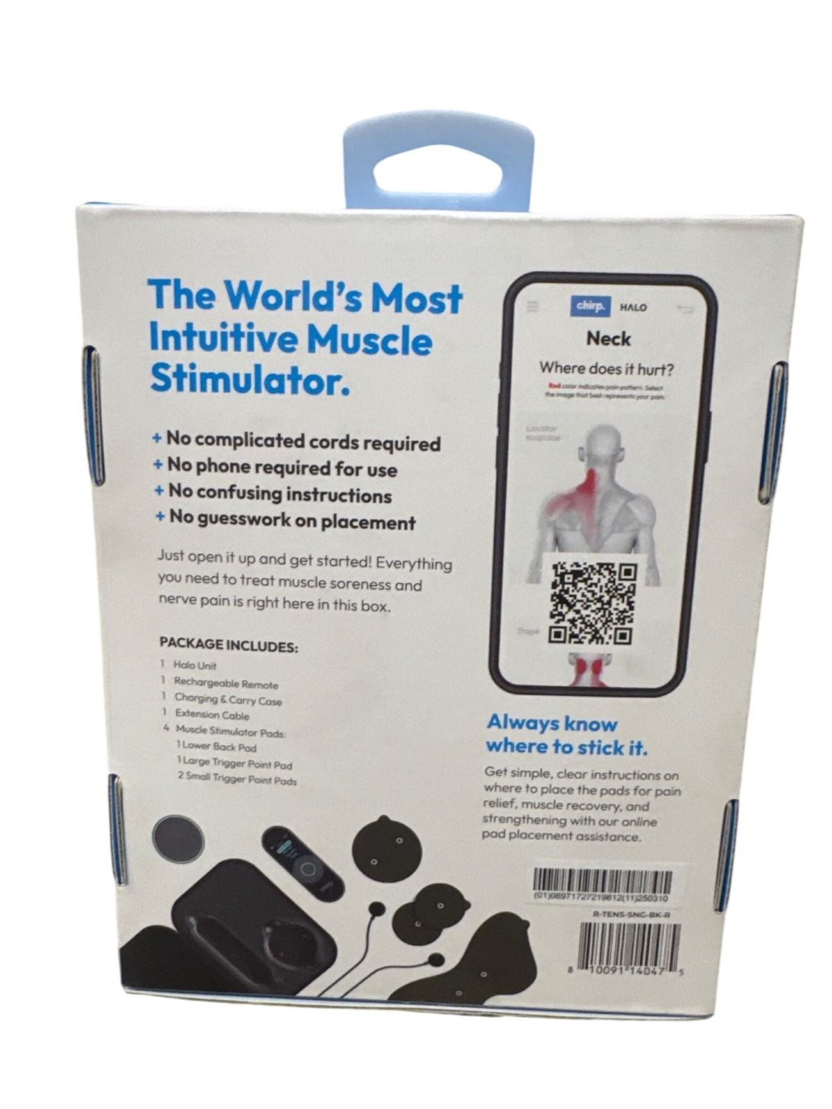 Chirp Halo Wireless Muscle Stimulator – Portable EMS Device