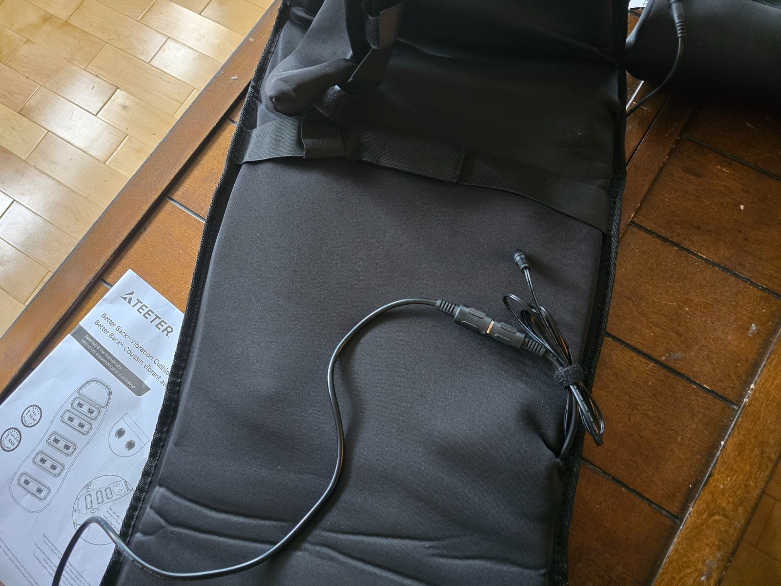 TEETER BETTER Back Vibration Massage Cushion With Neck support