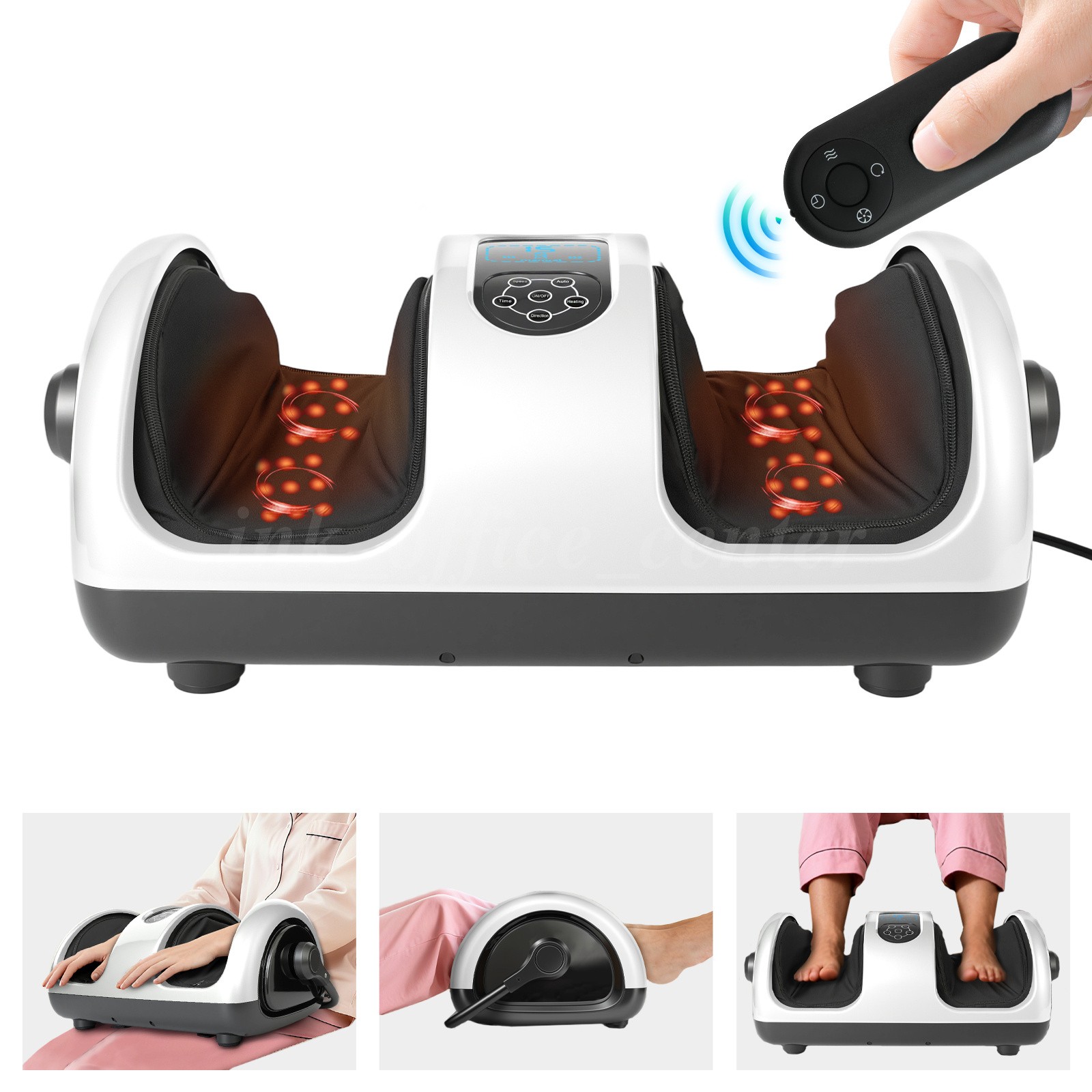 Heated Shiatsu Foot Kneading Massager Machine For Foot And Calf Massage 5-Levels
