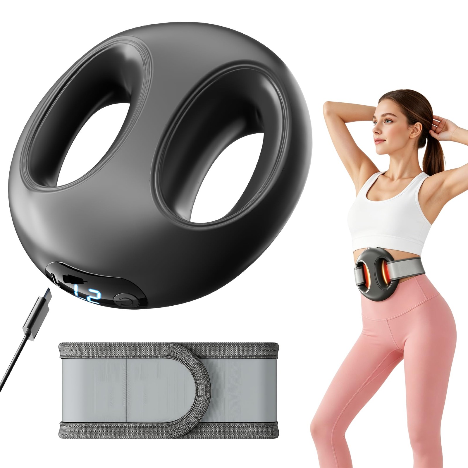 LEERCON Fascia Ring Massager, Back Massager for Pain Relie,Multifunctional Fu…