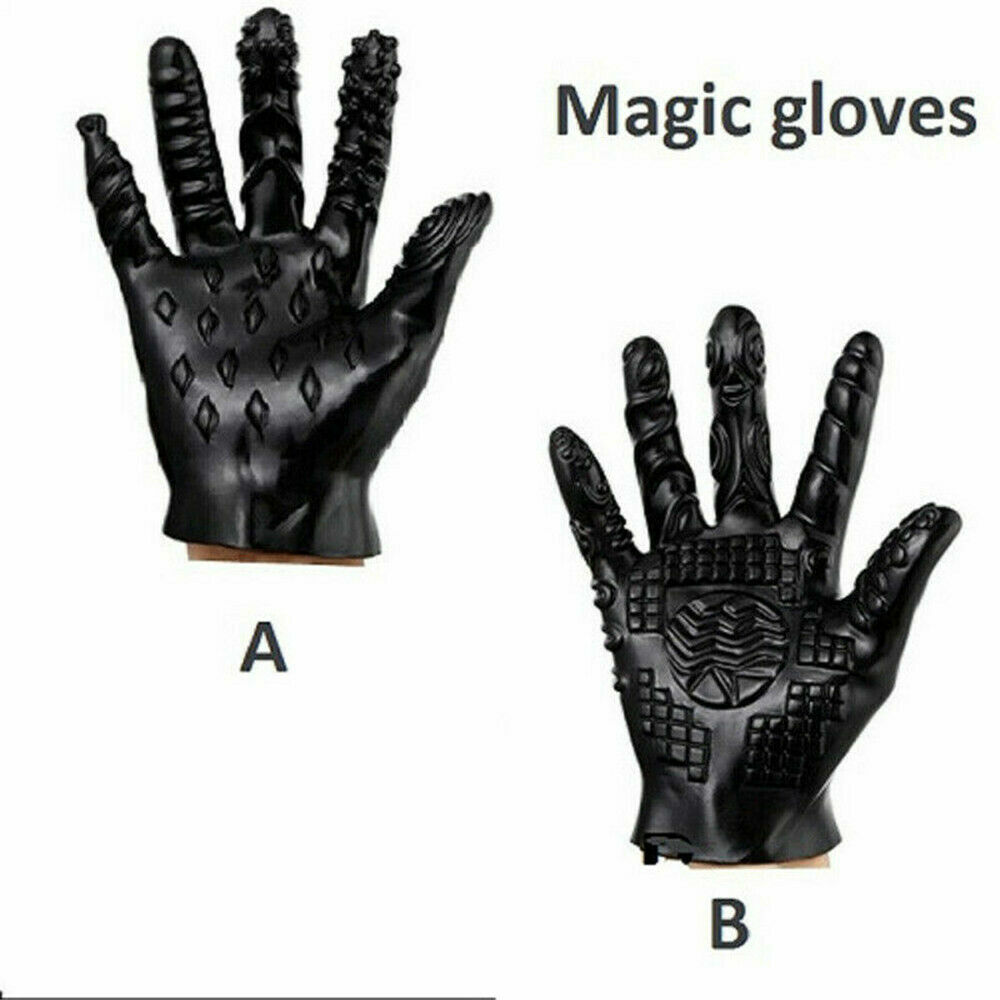 Lady Hand Finger Massage Silicone Glove Massager Improve Pleasure Tool
