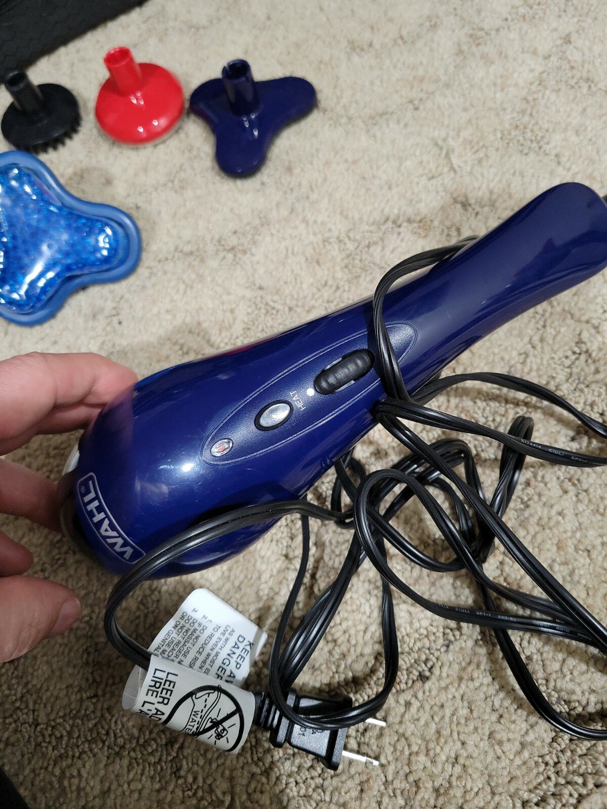 Wahl Hot Cold Therapeutic Light Vibratory Corded Massager Soothing Model 4295A