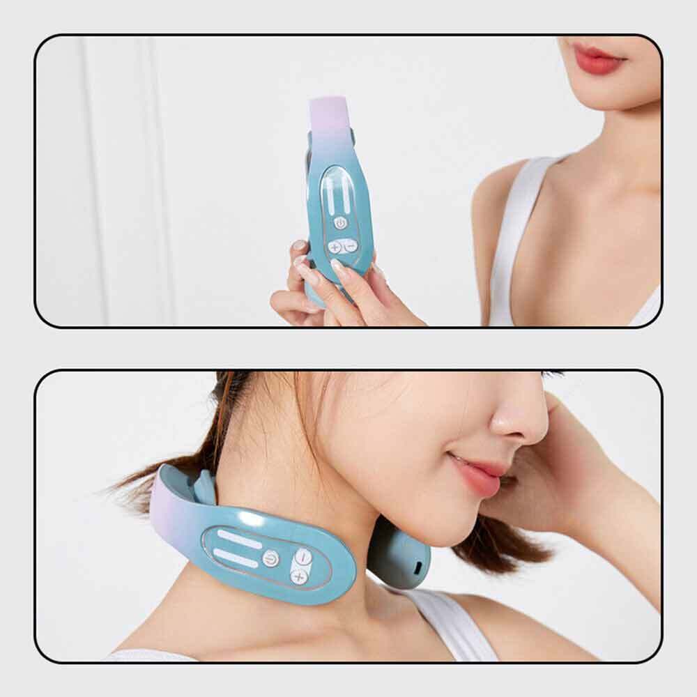 Smart Neck Massager Heating Lightweight Micro Electric Massager Usb charging