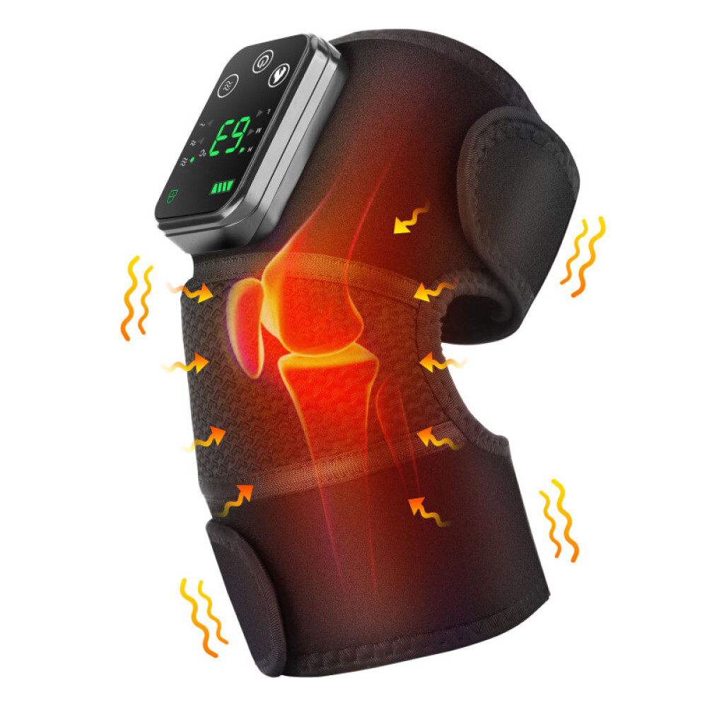 3 in 1 Electric Fast Heating Vibration Knee Joint Pad Wrap Brace Massage Therapy