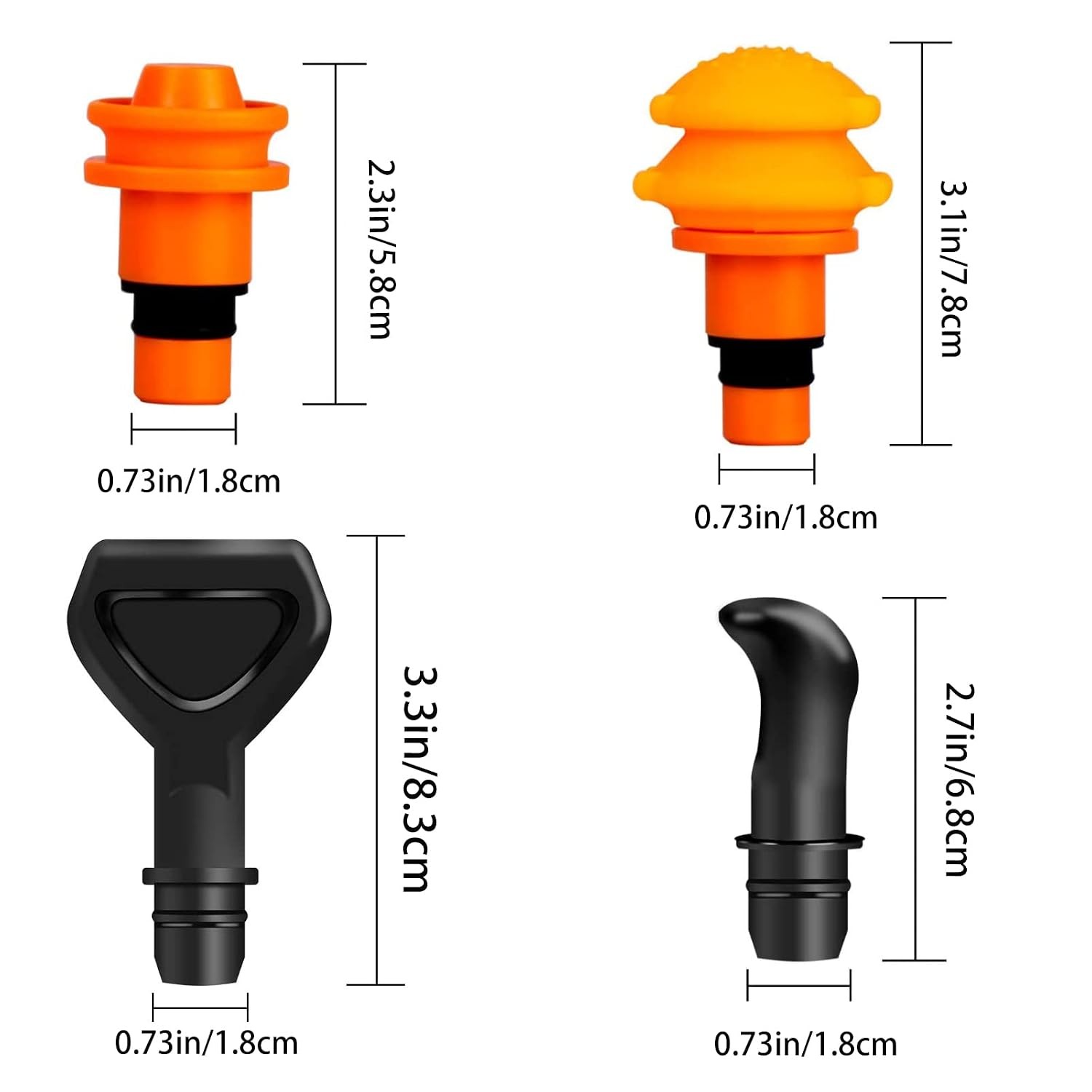 Massage Gun Heads, Replaceable Massager Gun Attachments, 9 Different Muscle