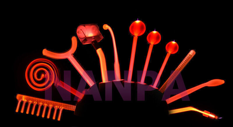 High Frequency Electrode Replace Wand Violet / Orange Light Ray Facial Skin Care